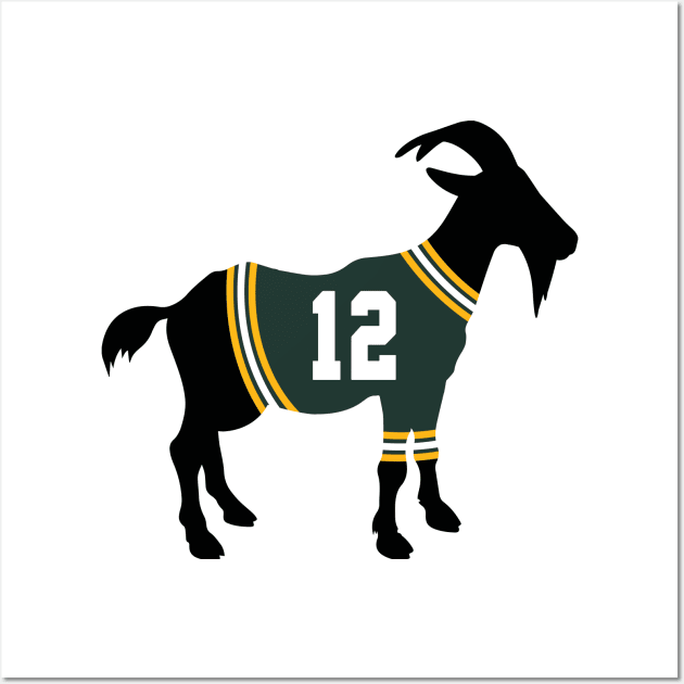 Aaron Rodgers GOAT Wall Art by cwijeta